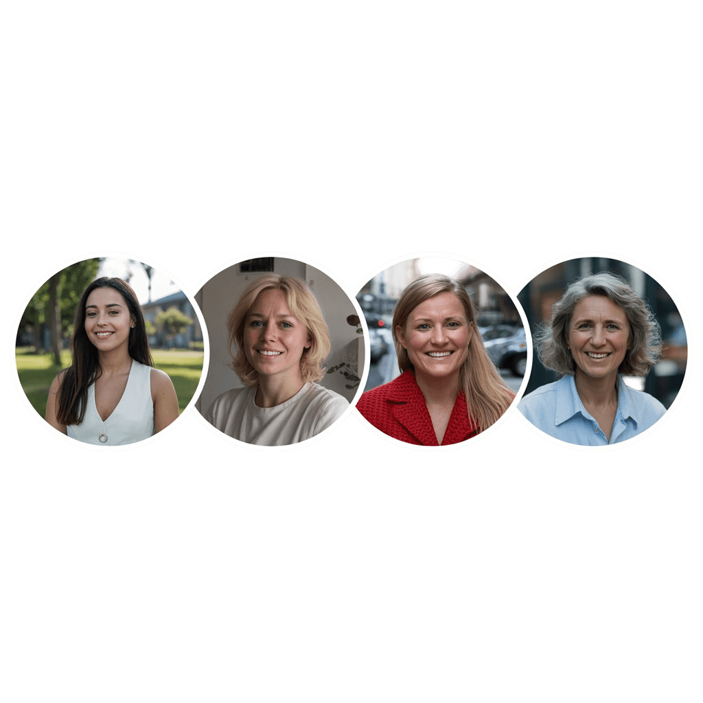 User avatars for love languages